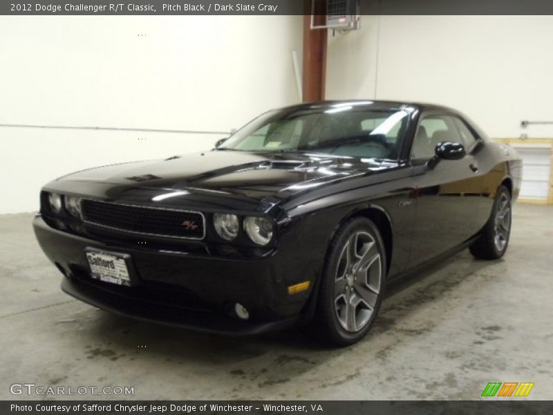 Pitch Black / Dark Slate Gray 2012 Dodge Challenger R/T Classic