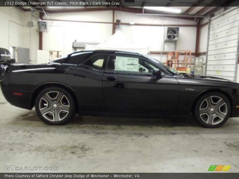 Pitch Black / Dark Slate Gray 2012 Dodge Challenger R/T Classic