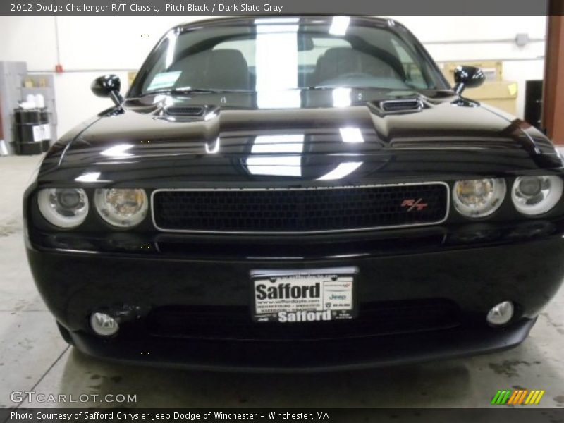 Pitch Black / Dark Slate Gray 2012 Dodge Challenger R/T Classic