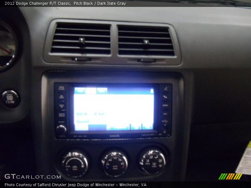 Pitch Black / Dark Slate Gray 2012 Dodge Challenger R/T Classic