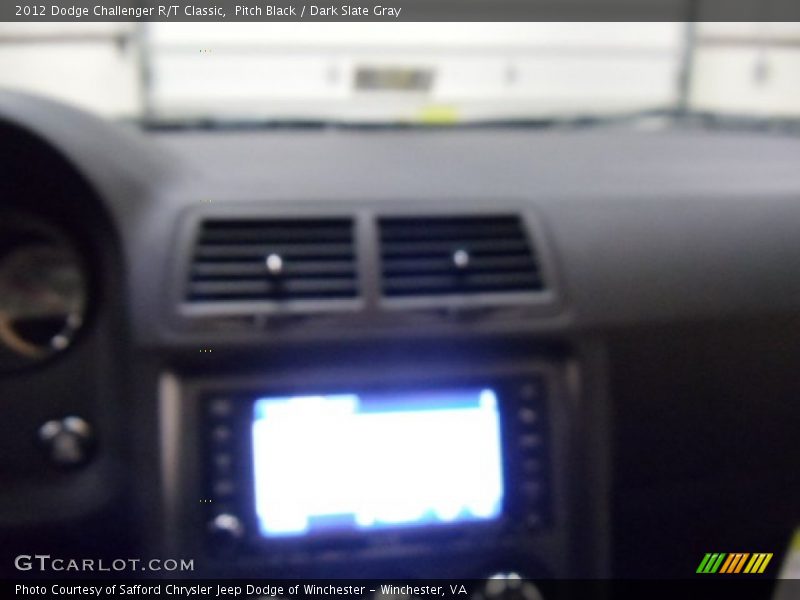 Pitch Black / Dark Slate Gray 2012 Dodge Challenger R/T Classic