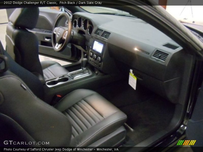 Pitch Black / Dark Slate Gray 2012 Dodge Challenger R/T Classic