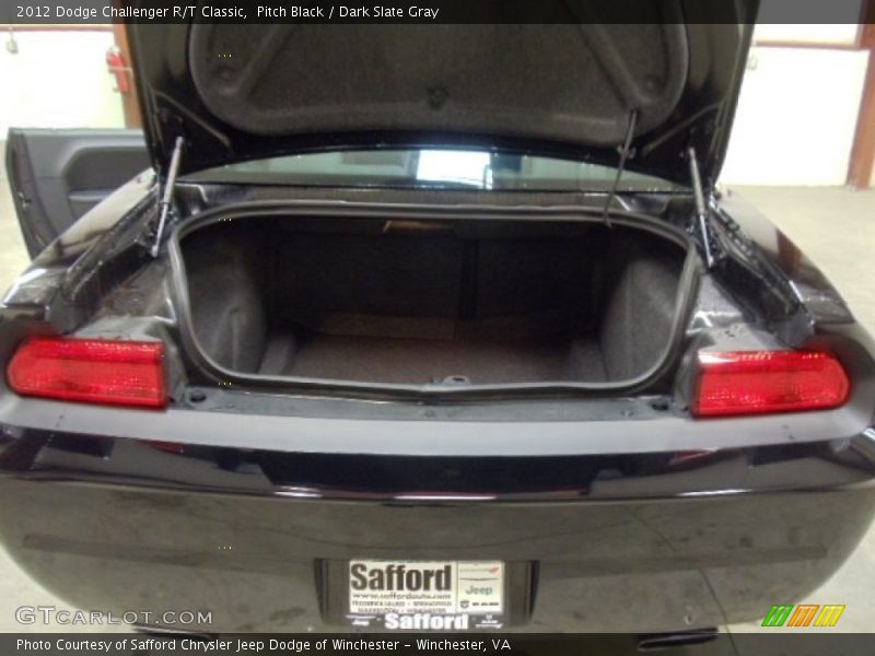 Pitch Black / Dark Slate Gray 2012 Dodge Challenger R/T Classic