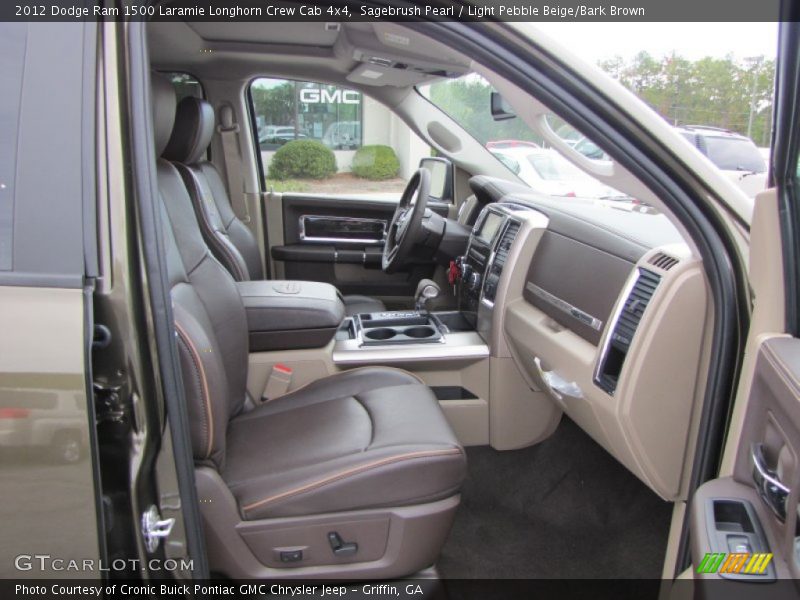 Sagebrush Pearl / Light Pebble Beige/Bark Brown 2012 Dodge Ram 1500 Laramie Longhorn Crew Cab 4x4