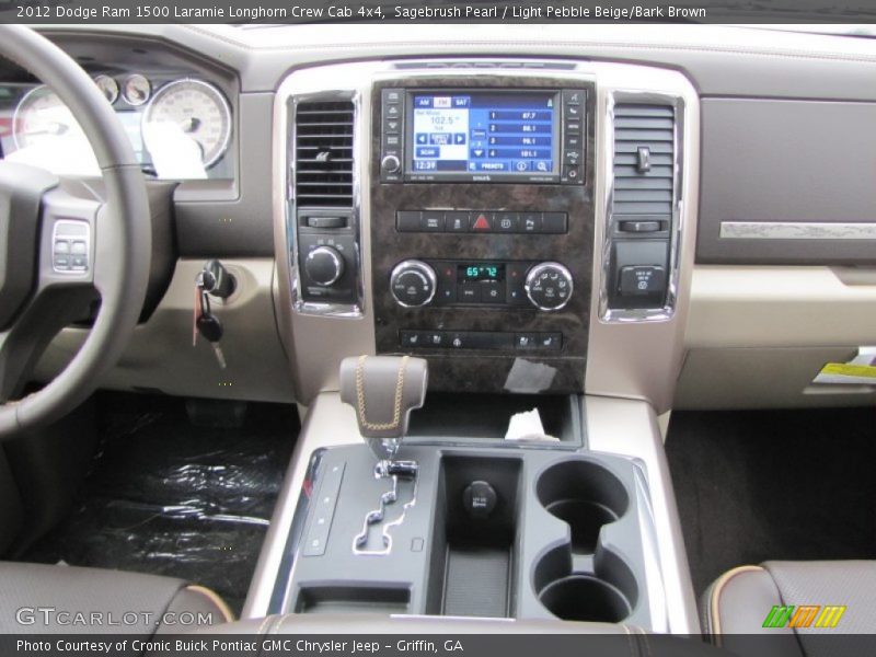 Sagebrush Pearl / Light Pebble Beige/Bark Brown 2012 Dodge Ram 1500 Laramie Longhorn Crew Cab 4x4