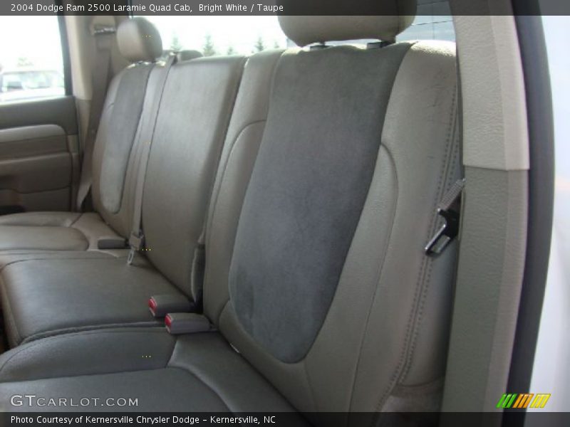 Bright White / Taupe 2004 Dodge Ram 2500 Laramie Quad Cab