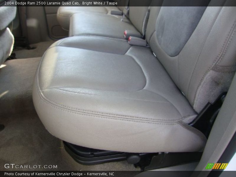 Bright White / Taupe 2004 Dodge Ram 2500 Laramie Quad Cab