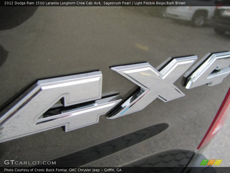 Sagebrush Pearl / Light Pebble Beige/Bark Brown 2012 Dodge Ram 1500 Laramie Longhorn Crew Cab 4x4