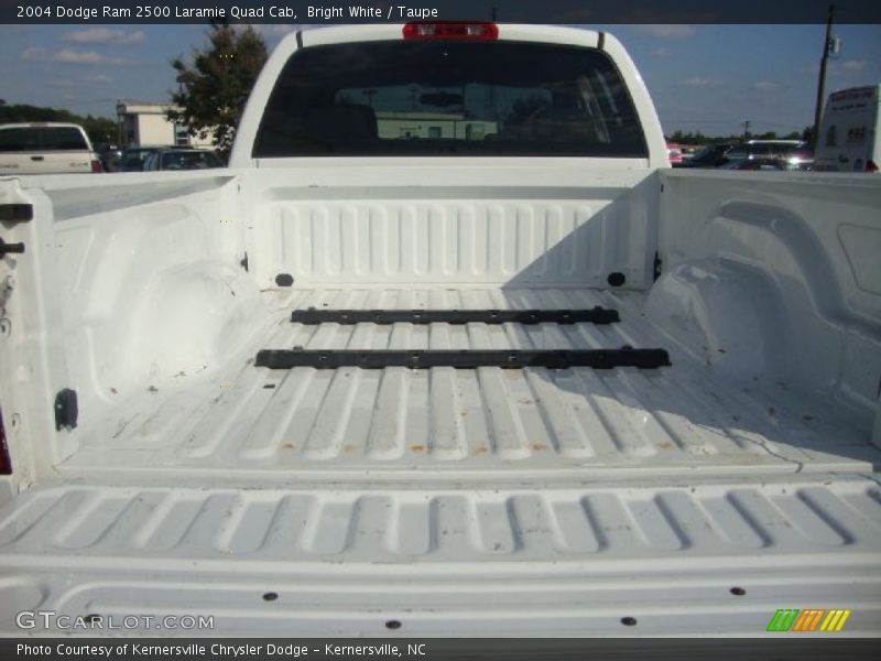 Bright White / Taupe 2004 Dodge Ram 2500 Laramie Quad Cab