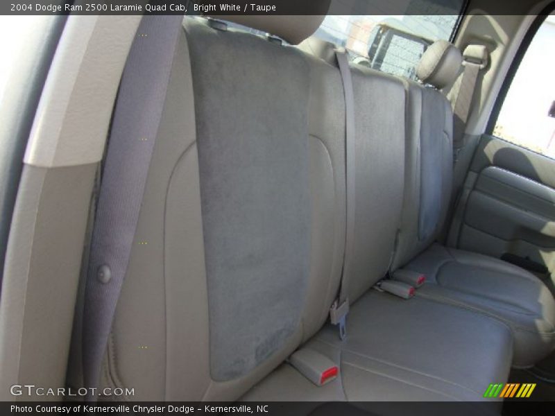 Bright White / Taupe 2004 Dodge Ram 2500 Laramie Quad Cab