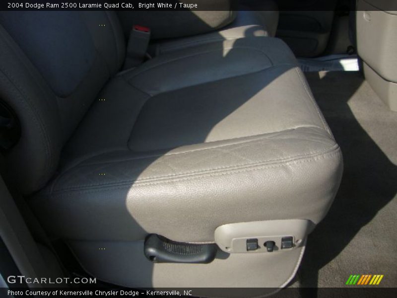 Bright White / Taupe 2004 Dodge Ram 2500 Laramie Quad Cab