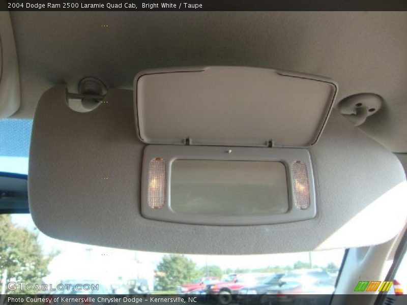Bright White / Taupe 2004 Dodge Ram 2500 Laramie Quad Cab