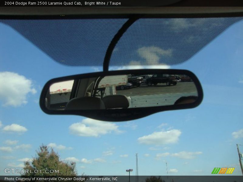 Bright White / Taupe 2004 Dodge Ram 2500 Laramie Quad Cab