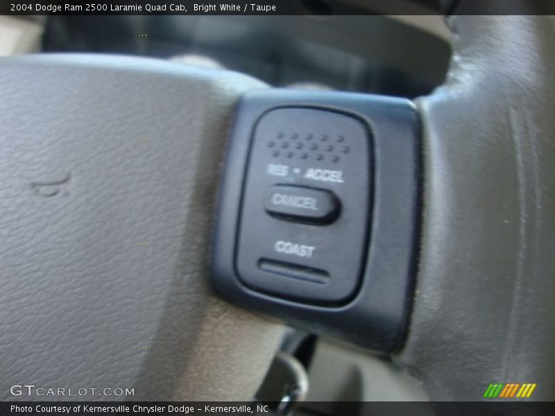 Bright White / Taupe 2004 Dodge Ram 2500 Laramie Quad Cab