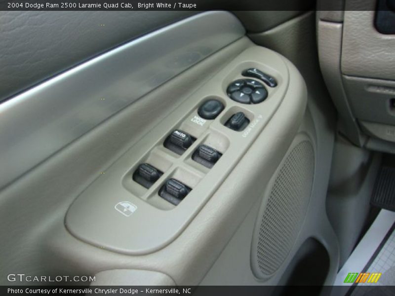 Bright White / Taupe 2004 Dodge Ram 2500 Laramie Quad Cab