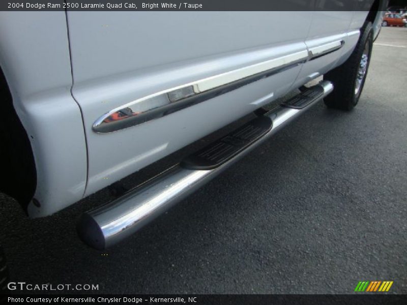 Bright White / Taupe 2004 Dodge Ram 2500 Laramie Quad Cab