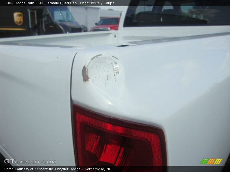 Bright White / Taupe 2004 Dodge Ram 2500 Laramie Quad Cab