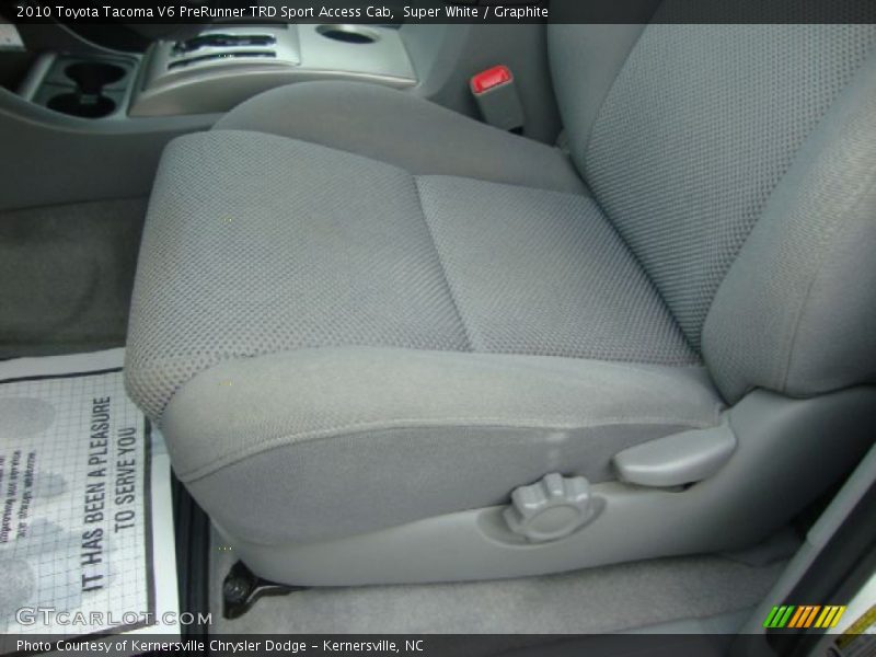 Super White / Graphite 2010 Toyota Tacoma V6 PreRunner TRD Sport Access Cab