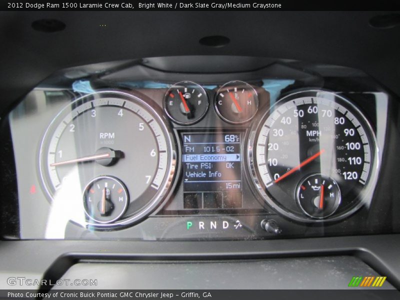  2012 Ram 1500 Laramie Crew Cab Laramie Crew Cab Gauges