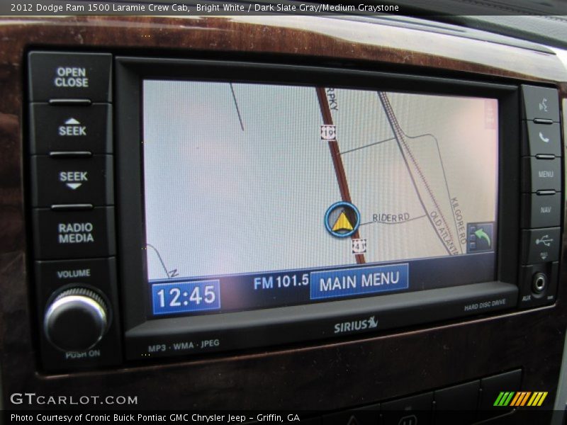 Navigation of 2012 Ram 1500 Laramie Crew Cab