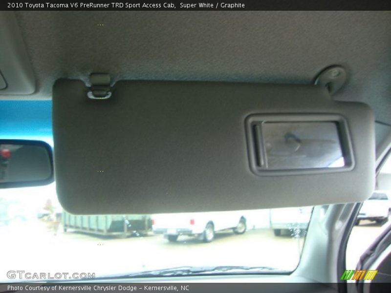 Super White / Graphite 2010 Toyota Tacoma V6 PreRunner TRD Sport Access Cab