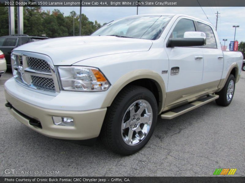 Front 3/4 View of 2012 Ram 1500 Laramie Longhorn Crew Cab 4x4