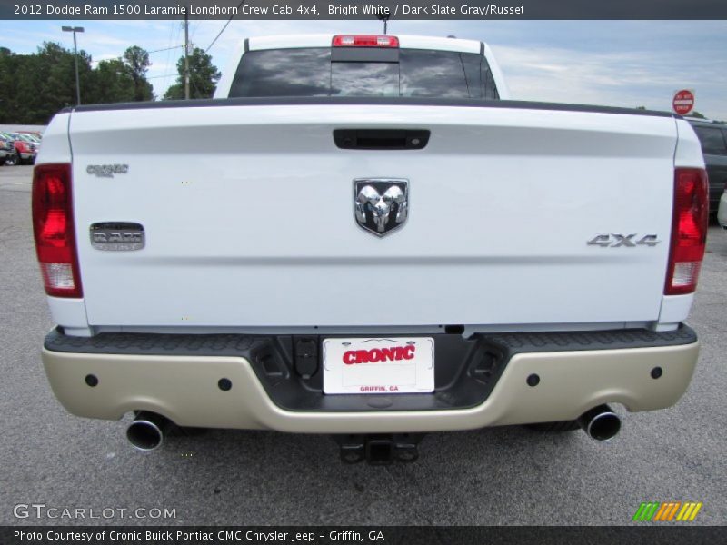 Bright White / Dark Slate Gray/Russet 2012 Dodge Ram 1500 Laramie Longhorn Crew Cab 4x4