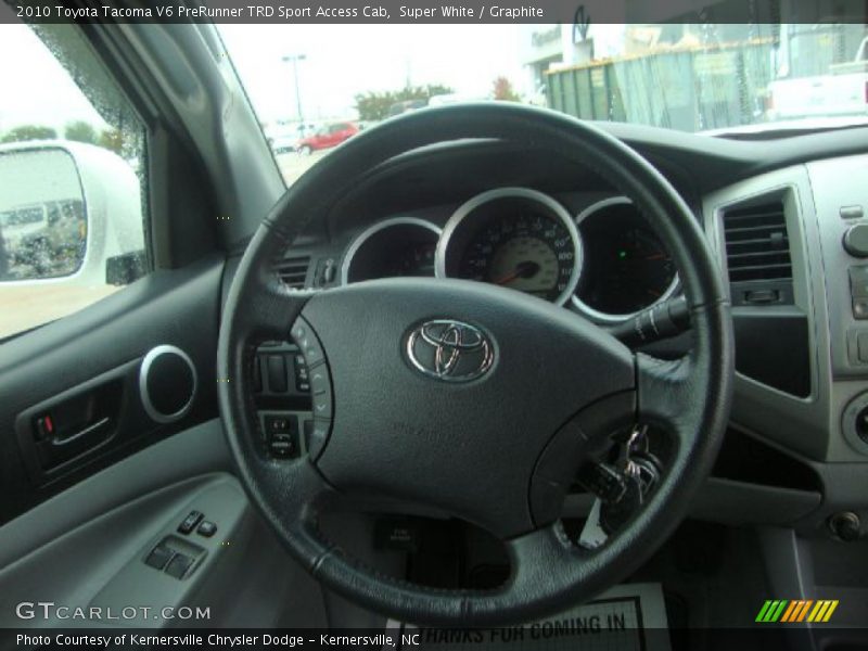 Super White / Graphite 2010 Toyota Tacoma V6 PreRunner TRD Sport Access Cab