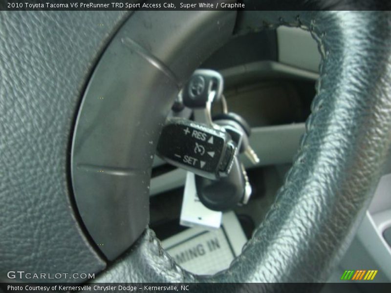 Super White / Graphite 2010 Toyota Tacoma V6 PreRunner TRD Sport Access Cab