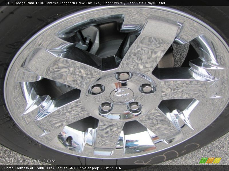 Bright White / Dark Slate Gray/Russet 2012 Dodge Ram 1500 Laramie Longhorn Crew Cab 4x4