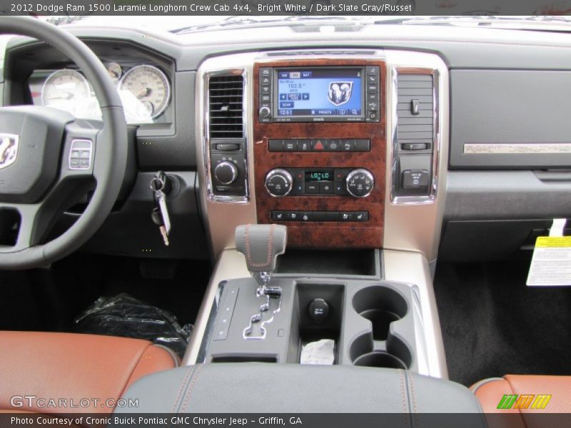 Dashboard of 2012 Ram 1500 Laramie Longhorn Crew Cab 4x4