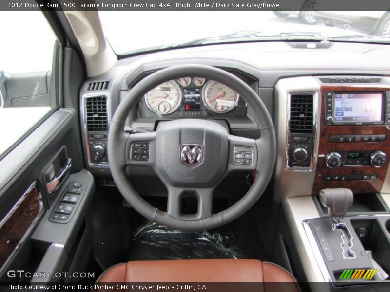 Dashboard of 2012 Ram 1500 Laramie Longhorn Crew Cab 4x4