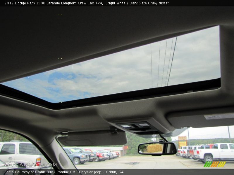 Sunroof of 2012 Ram 1500 Laramie Longhorn Crew Cab 4x4