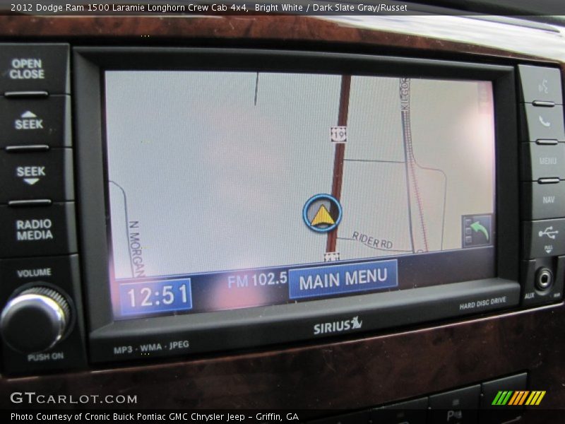 Navigation of 2012 Ram 1500 Laramie Longhorn Crew Cab 4x4