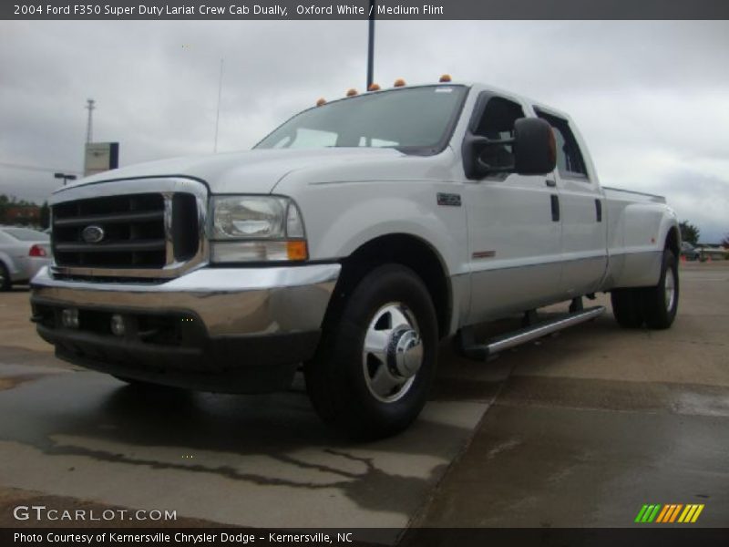 Oxford White / Medium Flint 2004 Ford F350 Super Duty Lariat Crew Cab Dually