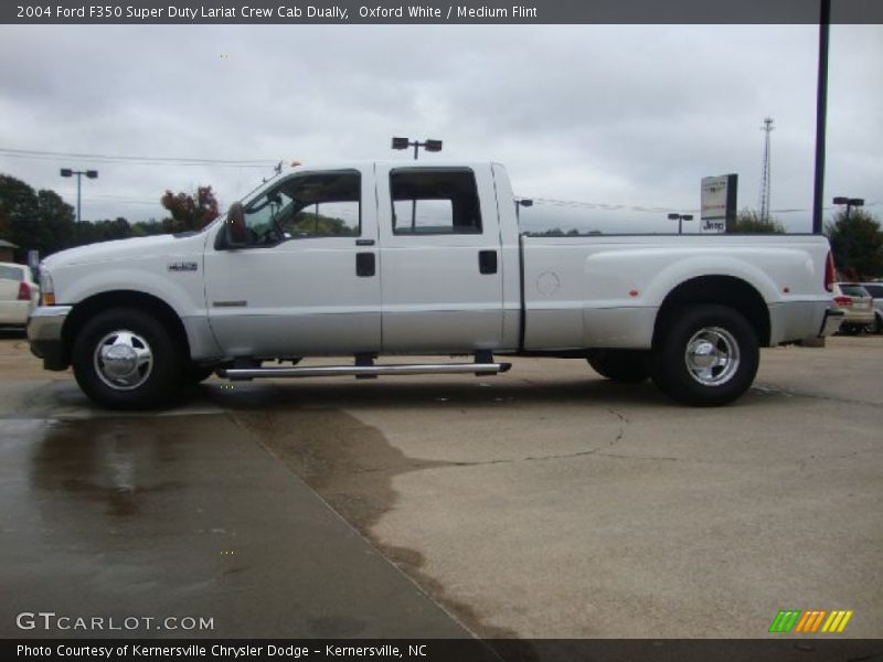 Oxford White / Medium Flint 2004 Ford F350 Super Duty Lariat Crew Cab Dually