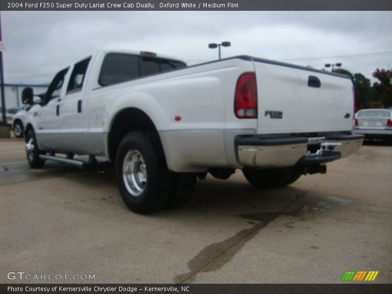 Oxford White / Medium Flint 2004 Ford F350 Super Duty Lariat Crew Cab Dually