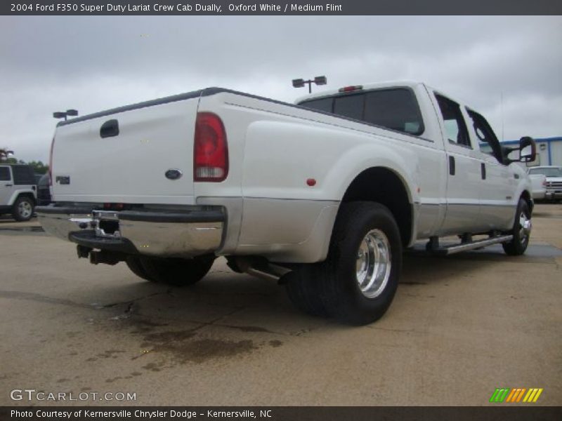 Oxford White / Medium Flint 2004 Ford F350 Super Duty Lariat Crew Cab Dually
