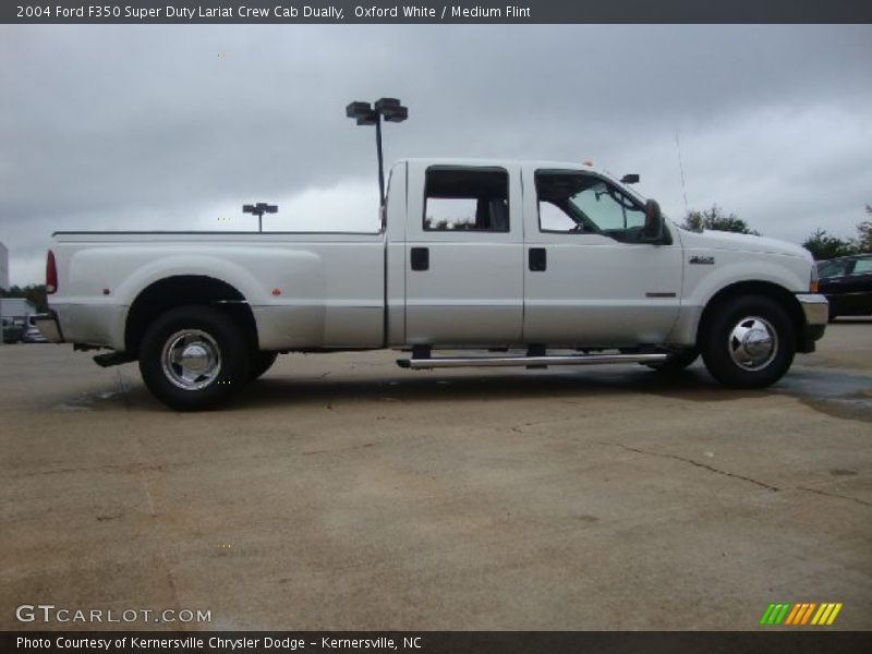 Oxford White / Medium Flint 2004 Ford F350 Super Duty Lariat Crew Cab Dually