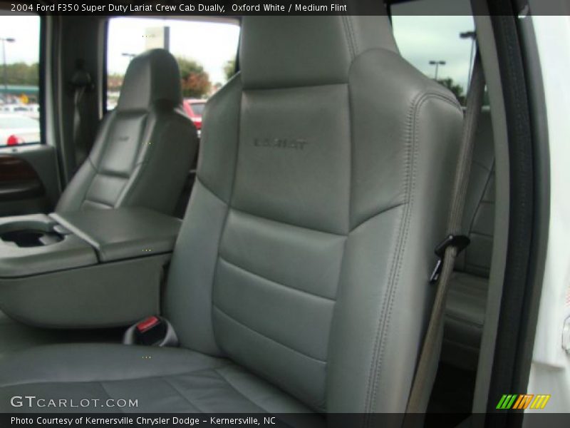 Oxford White / Medium Flint 2004 Ford F350 Super Duty Lariat Crew Cab Dually