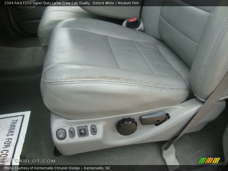 Oxford White / Medium Flint 2004 Ford F350 Super Duty Lariat Crew Cab Dually