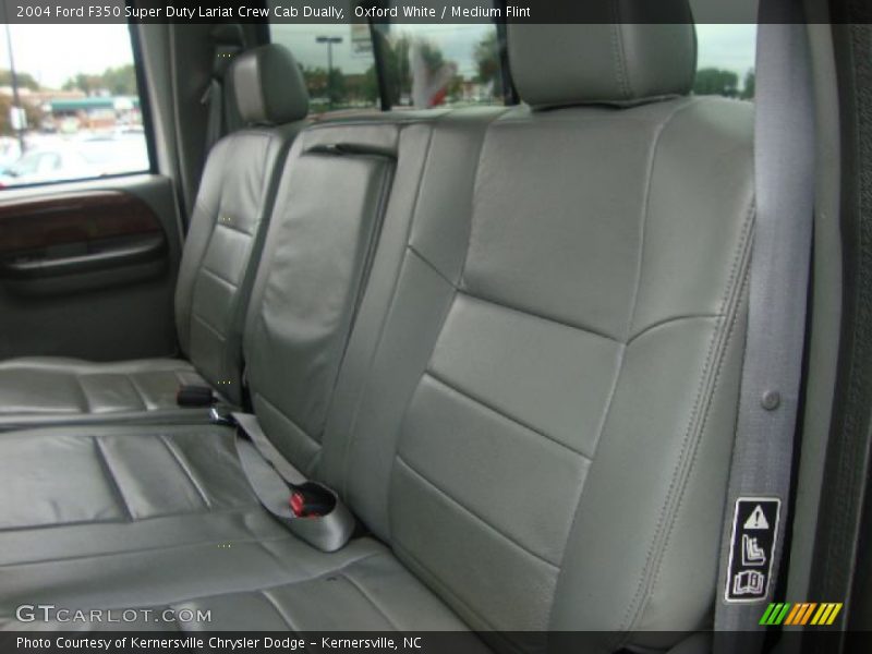 Oxford White / Medium Flint 2004 Ford F350 Super Duty Lariat Crew Cab Dually