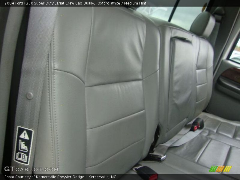 Oxford White / Medium Flint 2004 Ford F350 Super Duty Lariat Crew Cab Dually