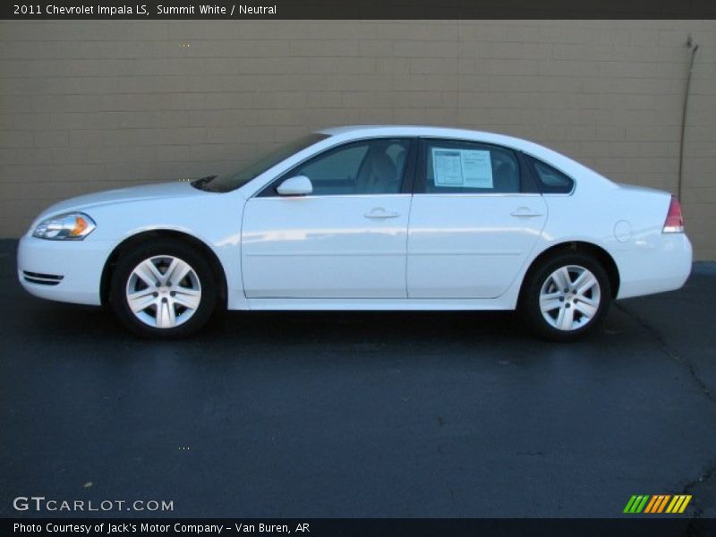 Summit White / Neutral 2011 Chevrolet Impala LS