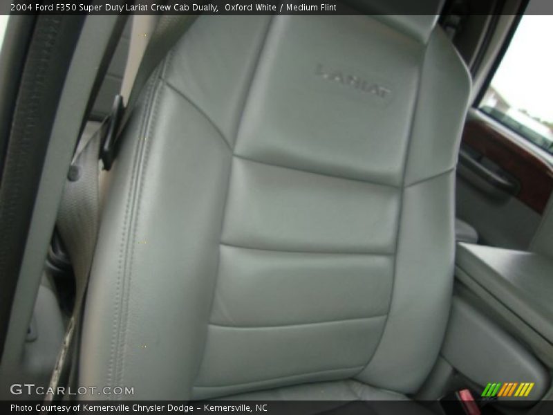 Oxford White / Medium Flint 2004 Ford F350 Super Duty Lariat Crew Cab Dually