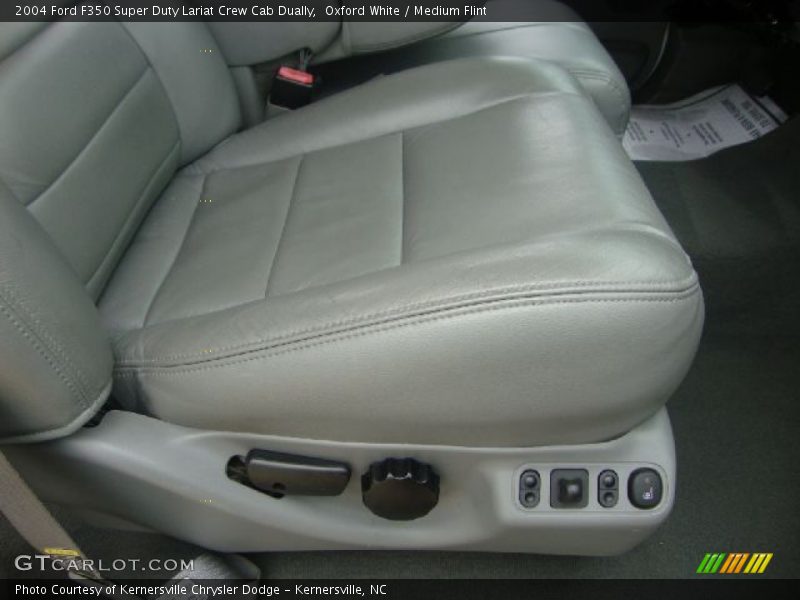 Oxford White / Medium Flint 2004 Ford F350 Super Duty Lariat Crew Cab Dually