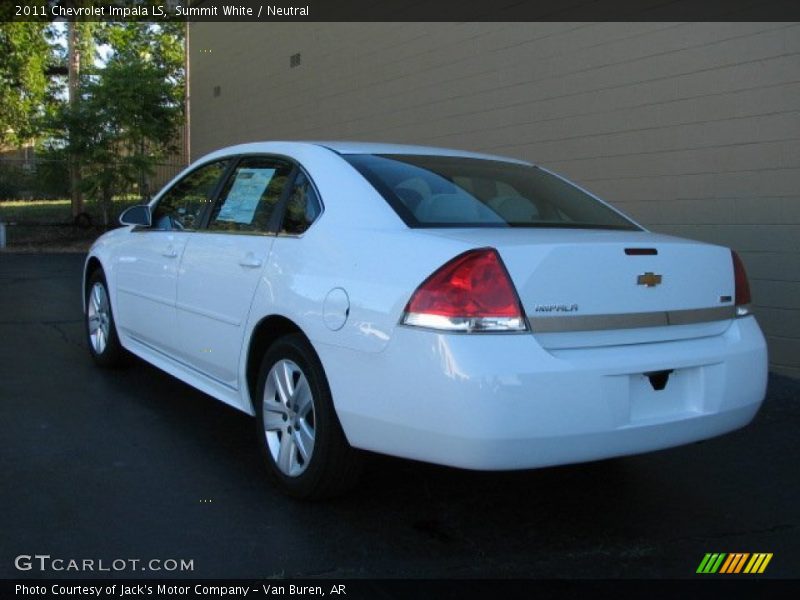 Summit White / Neutral 2011 Chevrolet Impala LS