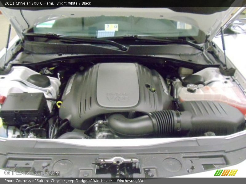 Bright White / Black 2011 Chrysler 300 C Hemi