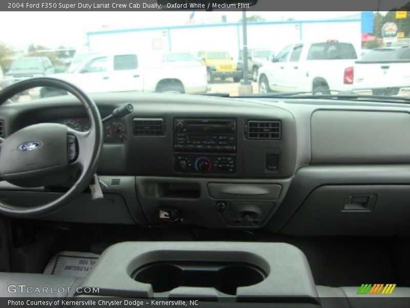 Oxford White / Medium Flint 2004 Ford F350 Super Duty Lariat Crew Cab Dually