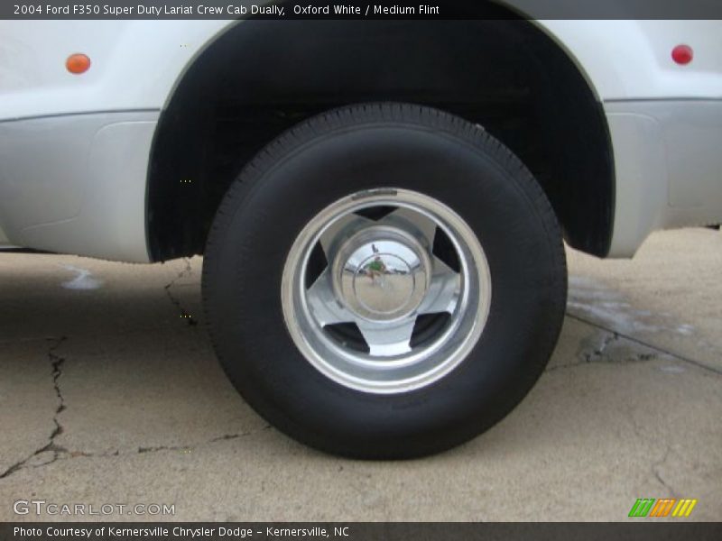 Oxford White / Medium Flint 2004 Ford F350 Super Duty Lariat Crew Cab Dually